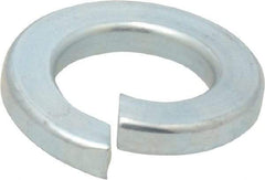 Value Collection - 1/2", 1/8" Thick Split Lock Washer - Grade 2 Steel, Zinc-Plated Finish, 0.502" Min ID, 0.512" Max ID, 0.779" Min OD, 0.869" Max OD - Apex Tool & Supply