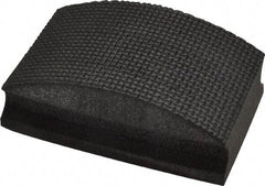 AMPLEX - Fine Grade, 120 Grit, Diamond Hand Pad - Black, 2-1/8" Wide x 3-1/2" Long x 1-1/2" Thick, Coated - Apex Tool & Supply