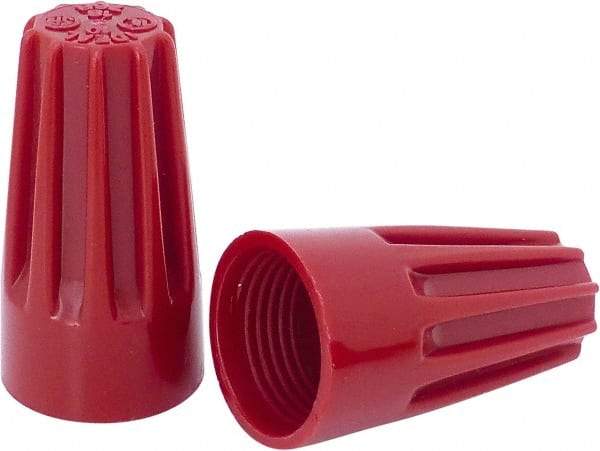 Ideal - 2, 14 to 4, 12 AWG, 600 Volt, Flame Retardant, Standard Twist on Wire Connector - Red, 221°F - Apex Tool & Supply