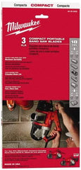 Milwaukee Tool - 2' 11-3/8" Long x 0.02" Thick, 14 Teeth per Inch, Portable Band Saw Blade - Bi-Metal Blade, High Speed Steel Teeth, Toothed Edge - Apex Tool & Supply