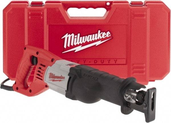 Milwaukee Tool - 3,000 Strokes per Minute, 1-1/8 Inch Stroke Length, Electric Reciprocating Saw - 120 Volts, 12 Amps - Apex Tool & Supply