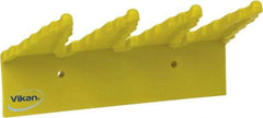 Vikan - 22 Lb, 6-1/2" Wide, 2-1/2" High, Polypropylene, Wall Bracket - 9-1/2" Long, 3 Holders - Apex Tool & Supply