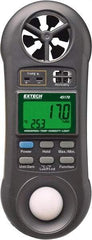 Extech - -148 to 2,372°F, 10 to 95% Humidity Range, Thermo-Hygrometer, Anemometer and Light Meter - 4% Relative Humidity Accuracy - Apex Tool & Supply