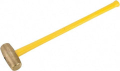 American Hammer - 12 Lb Head Nonsparking Hammer - 34" OAL, 31" Long Fiberglass Handle - Apex Tool & Supply