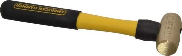 American Hammer - 1-1/2 Lb Head Nonmarring Mallet - 12" OAL, 11" Long Fiberglass Handle - Apex Tool & Supply