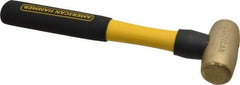 American Hammer - 2 Lb Head Nonmarring Mallet - 12" OAL, 11" Long Fiberglass Handle - Apex Tool & Supply