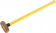 American Hammer - 8 Lb Head Nonsparking Hammer - 33" OAL, 30-1/2" Long Fiberglass Handle - Apex Tool & Supply