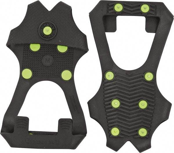 Winter Walking - Size 14, (Women's Size 12) Overboot Cleat - Steel Studs Traction, Black - Apex Tool & Supply