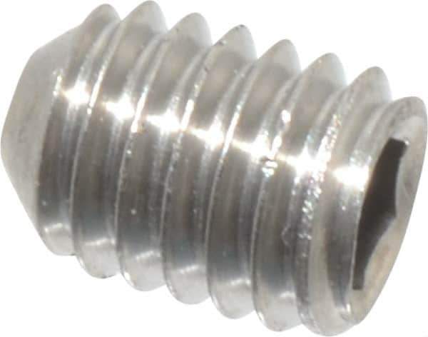 Value Collection - M3x0.50 Metric Coarse, 4mm OAL, Cup Point Set Screw - Grade 18-8 & Austenitic A2 Stainless Steel, 1.5mm Key - Apex Tool & Supply