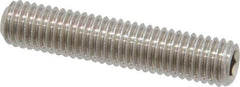 Value Collection - M8x1.25 Metric Coarse, 40mm OAL, Cup Point Set Screw - Grade 18-8 & Austenitic A2 Stainless Steel, 4mm Key - Apex Tool & Supply