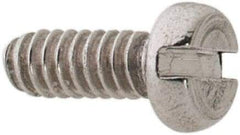 Value Collection - M1.6x0.35 Metric Coarse, 4mm Length Under Head Slotted Drive Machine Screw - Pan Head, Grade 18-8 & A2 Stainless Steel, Uncoated, Without Washer - Apex Tool & Supply