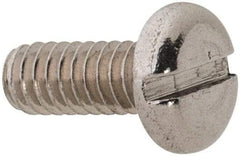 Value Collection - M2x0.40 Metric Coarse, 5mm Length Under Head Slotted Drive Machine Screw - Pan Head, Grade 18-8 & A2 Stainless Steel, Uncoated, Without Washer - Apex Tool & Supply