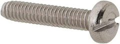 Value Collection - M2x0.40 Metric Coarse, 10mm Length Under Head Slotted Drive Machine Screw - Pan Head, Grade 18-8 & A2 Stainless Steel, Uncoated, Without Washer - Apex Tool & Supply