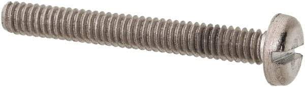 Value Collection - M2x0.40 Metric Coarse, 16mm Length Under Head Slotted Drive Machine Screw - Pan Head, Grade 18-8 & A2 Stainless Steel, Uncoated, Without Washer - Apex Tool & Supply
