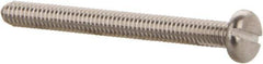 Value Collection - M2.5x0.45 Metric Coarse, 25mm Length Under Head Slotted Drive Machine Screw - Pan Head, Grade 18-8 & A2 Stainless Steel, Uncoated, Without Washer - Apex Tool & Supply