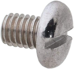 Value Collection - M3x0.50 Metric Coarse, 4mm Length Under Head Slotted Drive Machine Screw - Pan Head, Grade 18-8 & A2 Stainless Steel, Uncoated, Without Washer - Apex Tool & Supply