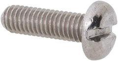 Value Collection - M3x0.50 Metric Coarse, 10mm Length Under Head Slotted Drive Machine Screw - Pan Head, Grade 18-8 & A2 Stainless Steel, Uncoated, Without Washer - Apex Tool & Supply