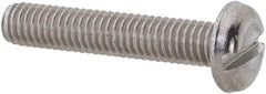 Value Collection - M3x0.50 Metric Coarse, 16mm Length Under Head Slotted Drive Machine Screw - Pan Head, Grade 18-8 & A2 Stainless Steel, Uncoated, Without Washer - Apex Tool & Supply
