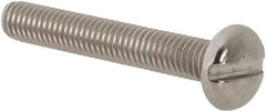 Value Collection - M3x0.50 Metric Coarse, 20mm Length Under Head Slotted Drive Machine Screw - Pan Head, Grade 18-8 & A2 Stainless Steel, Uncoated, Without Washer - Apex Tool & Supply
