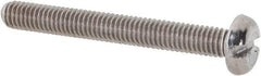 Value Collection - M3x0.50 Metric Coarse, 25mm Length Under Head Slotted Drive Machine Screw - Pan Head, Grade 18-8 & A2 Stainless Steel, Uncoated, Without Washer - Apex Tool & Supply