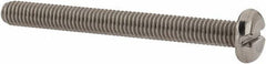 Value Collection - M3x0.50 Metric Coarse, 30mm Length Under Head Slotted Drive Machine Screw - Pan Head, Grade 18-8 & A2 Stainless Steel, Uncoated, Without Washer - Apex Tool & Supply