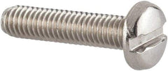 Value Collection - M3.5x0.60 Metric Coarse, 16mm Length Under Head Slotted Drive Machine Screw - Pan Head, Grade 18-8 & A2 Stainless Steel, Uncoated, Without Washer - Apex Tool & Supply