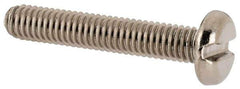 Value Collection - M3.5x0.60 Metric Coarse, 20mm Length Under Head Slotted Drive Machine Screw - Pan Head, Grade 18-8 & A2 Stainless Steel, Uncoated, Without Washer - Apex Tool & Supply