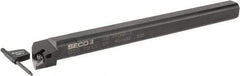 Seco - 1.3" Min Bore Diam, 12" OAL, 1" Shank Diam, A-PDQN Indexable Boring Bar - DNMU 332 Insert, Pin Holding Method - Apex Tool & Supply