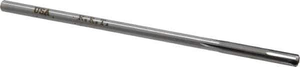Made in USA - #14 Carbide-Tipped 4 Flute Chucking Reamer - Straight Flute, 11/64" Straight Shank, 1-1/8" Flute Length, 4-1/2" OAL - Apex Tool & Supply