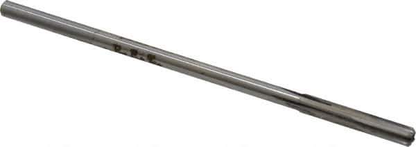 Made in USA - #18 Carbide-Tipped 4 Flute Chucking Reamer - Straight Flute, 0.151" Straight Shank, 1" Flute Length, 4" OAL - Apex Tool & Supply