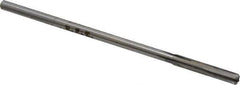 Made in USA - #18 Carbide-Tipped 4 Flute Chucking Reamer - Straight Flute, 0.151" Straight Shank, 1" Flute Length, 4" OAL - Apex Tool & Supply