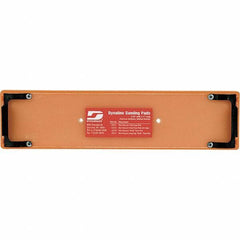 Dynabrade - 11 x 2-3/4" Rectangular Adhesive/PSA Backing Pad - File Board Sander Compatible, Clip Attachment, Nonvacuum Pad, 3/8" Thick, Medium Density - Apex Tool & Supply