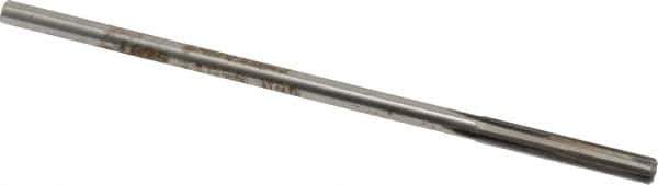 Made in USA - 0.1625" Carbide-Tipped 4 Flute Chucking Reamer - Straight Flute, 0.151" Straight Shank, 1" Flute Length, 4" OAL - Apex Tool & Supply