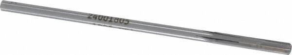Made in USA - 0.1805" Carbide-Tipped 4 Flute Chucking Reamer - Straight Flute, 11/64" Straight Shank, 1-1/8" Flute Length, 4-1/2" OAL - Apex Tool & Supply