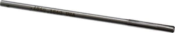 Made in USA - 0.184" Carbide-Tipped 4 Flute Chucking Reamer - Straight Flute, 11/64" Straight Shank, 1-1/8" Flute Length, 4-1/2" OAL - Apex Tool & Supply