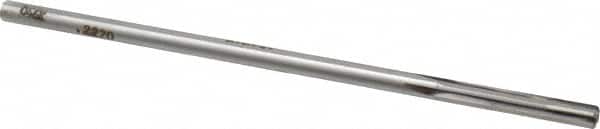Made in USA - 0.222" Carbide-Tipped 4 Flute Chucking Reamer - Apex Tool & Supply