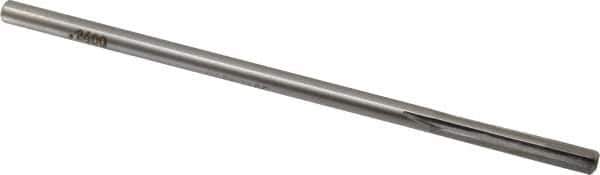 Made in USA - 0.24" Carbide-Tipped 8 Flute Chucking Reamer - Straight Flute, 15/64" Straight Shank, 1-1/2" Flute Length, 6" OAL - Apex Tool & Supply