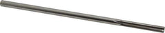 Made in USA - 0.245" Carbide-Tipped 8 Flute Chucking Reamer - Straight Flute, 15/64" Straight Shank, 1-1/2" Flute Length, 6" OAL - Apex Tool & Supply