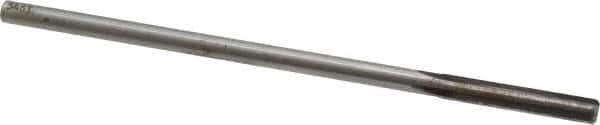 Made in USA - 1/4" Carbide-Tipped 4 Flute Chucking Reamer - Straight Flute, 15/64" Straight Shank, 1-1/2" Flute Length, 6" OAL - Apex Tool & Supply