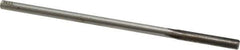 Made in USA - 1/4" Carbide-Tipped 4 Flute Chucking Reamer - Straight Flute, 15/64" Straight Shank, 1-1/2" Flute Length, 6" OAL - Apex Tool & Supply