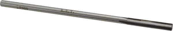 Made in USA - 1/4" Carbide-Tipped 4 Flute Chucking Reamer - Straight Flute, 15/64" Straight Shank, 1-1/2" Flute Length, 6" OAL - Apex Tool & Supply