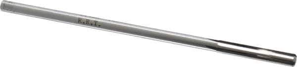Made in USA - 1/4" Carbide-Tipped 4 Flute Chucking Reamer - Straight Flute, 15/64" Straight Shank, 1-1/2" Flute Length, 6" OAL - Apex Tool & Supply
