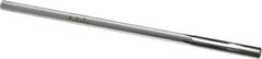 Made in USA - 1/4" Carbide-Tipped 4 Flute Chucking Reamer - Straight Flute, 15/64" Straight Shank, 1-1/2" Flute Length, 6" OAL - Apex Tool & Supply