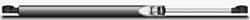 Value Collection - 0.315" Rod Diam, 0.71" Tube Diam, 20 Lb Capacity, Fixed Force Gas Spring - 11.9" Extended Length, 3.5" Stroke Length, Plastic Ball Socket, Black Nitrate Coated Piston - Apex Tool & Supply