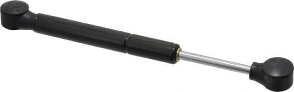 Made in USA - 0.24" Rod Diam, 0.59" Tube Diam, 50 Lb Capacity, Hydraulic Dampers - Compression, 7.89" Extended Length, 2" Stroke Length, Plastic Ball Socket, Chrome-Plated Piston - Apex Tool & Supply