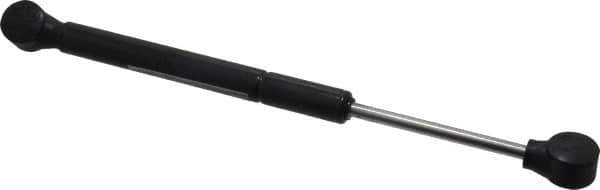 Made in USA - 0.24" Rod Diam, 0.59" Tube Diam, 50 Lb Capacity, Hydraulic Dampers - Compression, 10.02" Extended Length, 3" Stroke Length, Plastic Ball Socket, Chrome-Plated Piston - Apex Tool & Supply
