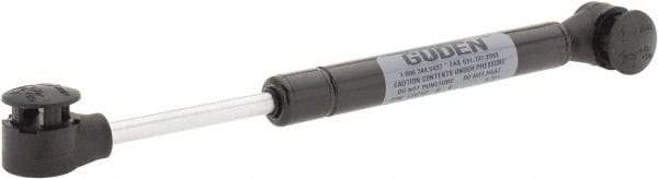 Made in USA - 0.24" Rod Diam, 0.59" Tube Diam, 50 Lb Capacity, Hydraulic Dampers - Extension, 7.89" Extended Length, 2" Stroke Length, Plastic Ball Socket, Chrome-Plated Piston - Apex Tool & Supply