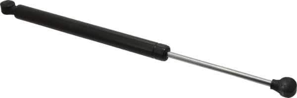 Made in USA - 0.32" Rod Diam, 0.87" Tube Diam, 100 Lb Capacity, Hydraulic Dampers - Extension, 17.01" Extended Length, 6" Stroke Length, Plastic Ball Socket, Chrome-Plated Piston - Apex Tool & Supply