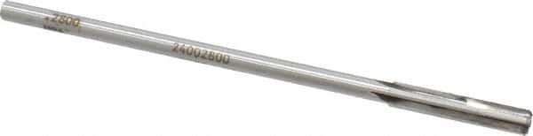 Made in USA - 0.28" Carbide-Tipped 8 Flute Chucking Reamer - Apex Tool & Supply