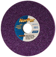 Norton - 7" Diam x 1-1/4" Hole x 1/2" Thick, G Hardness, 60 Grit Surface Grinding Wheel - Ceramic, Type 1, Medium Grade, 3,600 Max RPM, Vitrified Bond, No Recess - Apex Tool & Supply